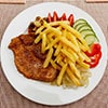 Grilled Meat with Fries