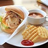 Chicken Sandwich with Fries & Soup